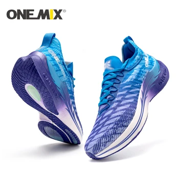 Професионални маратонки ONEMIX за мъже и жени, дишащи спортни спортни Спортни външни непромокаеми нескользящие маратонки с мирис на