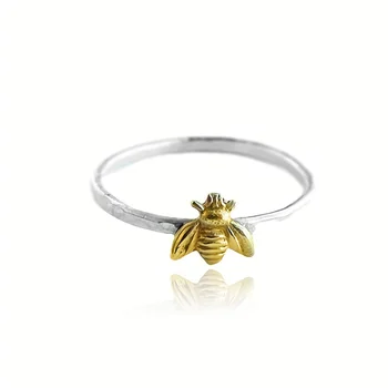 Елегантен пръстен с пчела Huitan за дама, универсални модни бижута всеки ден, модни аксесоари за насекоми за жени, директна доставка