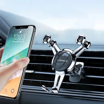 Кола номер Cafele За телефон в кола, определяне на отдушник, поддръжка на GPS, Поставка за мобилен телефон Huawei iPhone 11 Pro Xiaomi