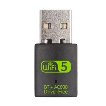 Wireless lan карта USB Wifi Адаптер BT + AC600 Mini USB WLAN Ключ 600 Mbps на 2,4 G 5G двойна лента WI-FI приемник