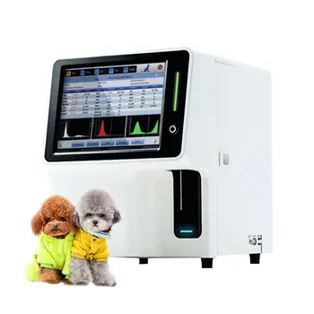 Машина за анализ на кръв Ветеринарен хематологични анализатора от 3 части за кучета, Котки, Коне, свине, крави