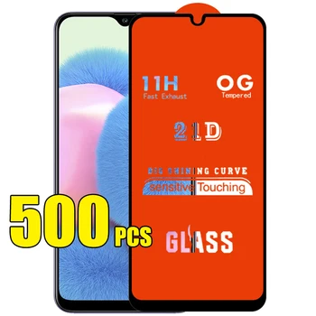 500шт 21D Пълно Клеевое Покритие Изогнутое Закалено Стъкло Защитно Фолио За дисплея на Samsung Galaxy A03 A13 в а23 A33 а a53 A73