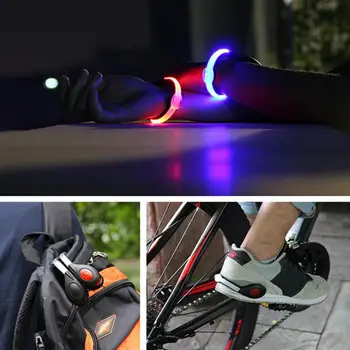 Водоустойчив И пыленепроницаемый лампа-скоба за обувки, в екологично чист лампа с висока проводимост, сигналната лампа за пешеходци, дизайн приплъзване