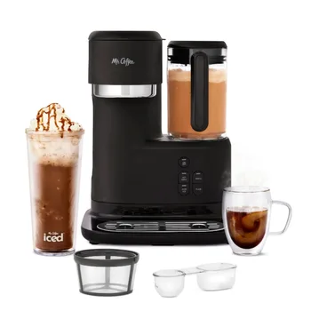 Кафемашина за приготвяне на фрапе на една порция кафе с лед Mr. Кафе с Функция за Автоматично смесване на 3-в-1 Кухненски уреди