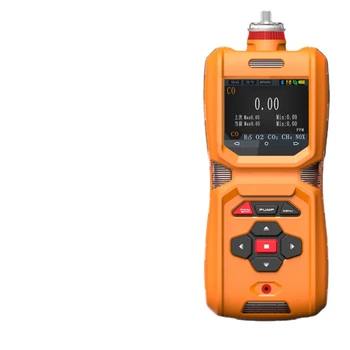 MS600 преносим газ детектор 6 в 1 ръчна помпа за измерване на концентрацията на композитни газ