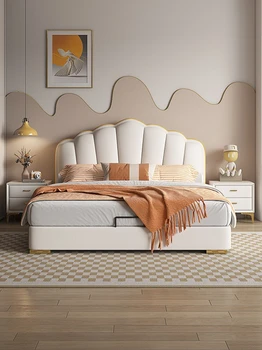 Продажба на едро, Луксозни легла King Size с кобур, Рамка от масивно дърво в Комплект мебели за спалня