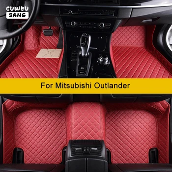 Обичай автомобилни постелки CUWEUSANG за Mitsubishi Outlander, автоаксесоари, Килим за краката