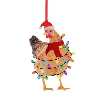 Каплевидный Украшение Здрав Шал Пилешки Украса Украса За Коледната Елха На Коледа Шал Пилешки Медальон Е Прекрасен Подарък За Нова Година 2023