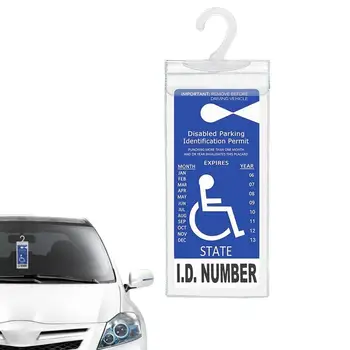 Притежателят на стикери за инвалиди за кола, Ультрапрозрачный Притежателя на таблетки с разделителна способност на паркинга за инвалиди за кола