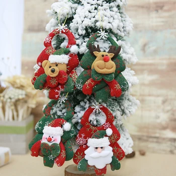Забавни Коледни Декорации DIY Коледен Подарък на Дядо Коледа, Снежен човек Дърво Окачване Кукла се Мотае Украса за Дома Ноел Натал честита Нова Година