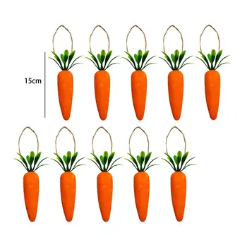 10 висящи украшения от моркови, висящи украшения от моркови за прозорци на пролетния фестивал