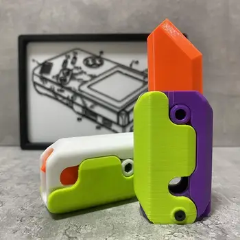 3D Нож Морков Нож Декомпрессионная Нажимная Карта на Малка Играчка За Облекчаване на Стреса Играчка 3D Печатни Нож Морков Нож