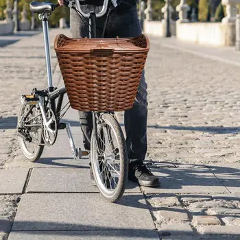 Велосипедна кошница с капак, Изплетен кош за пътуване, Сгъваем Велосипед, Балансир, Колоездене