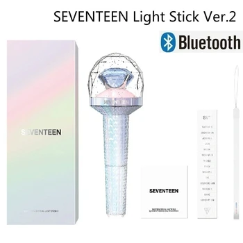 Kpop Light Stick Seventeens Lightstick Версия 2. с Bluetooth, концертни led лампи, хип-хоп-играчки, светещи Време
