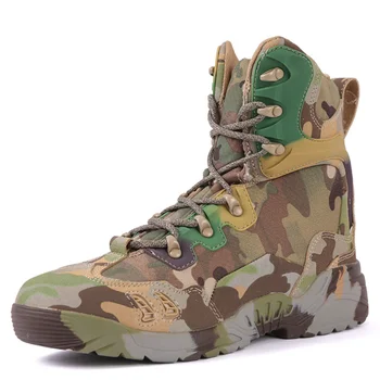 Мъжки тактически военни обувки, Камуфляжная туризъм Ловни обувки, Мъжки Работна обувки за джунглата, Мъжки дишащи военни обувки за пустинята, Маратонки