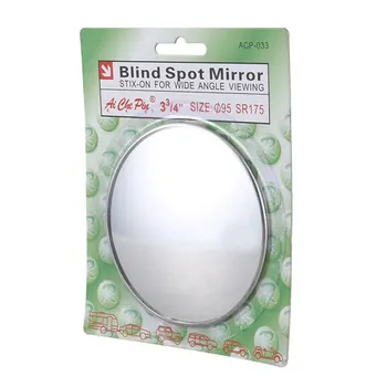 Сребристи кръгли огледала за обратно виждане с диаметър 3.7 инча за слепи зони на автомобила