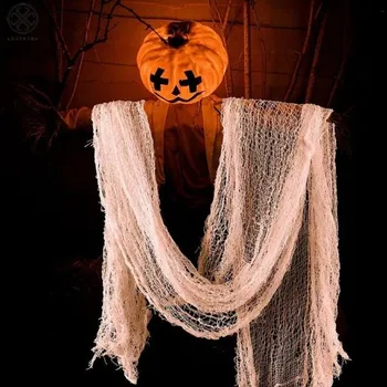 30 Инча X 72 Инча Опаковка от 5 страховити бели тъкани за Хелоуин, тъканно кърпа за дома, украса за парти в чест на Хелоуин костюми за деца