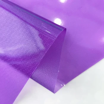 Прозрачен PVC Винил плат, твърди лист от синтетична кожа, за да работи с лък за косата, стоки за бродерия, за Декорация на дома 0.4 mm 46*135 см