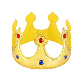 Шапка с короната Golden Royal King Crowns за Деца и Възрастни, Подарък за рожден Ден, Аксесоари за костюми, Реквизит за фотосесия