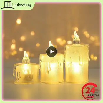 Led електронна свещ Висока яркост, Беспламенная Свещ, нетоксичная Лампа за украса на сватба на Хелоуин, Коледа