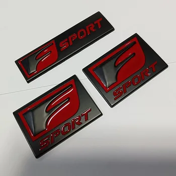3D Метален Черно Червено Лого F SPORT Емблемата на Колата Икона На Крилото На Стикер За F SPORT CT200h RX400h NX300h RX350 RX300 GX470 IS350 ES335
