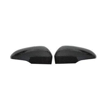 Автомобилна Черна капачка огледало за обратно виждане, изработени от въглеродни влакна, капак на корпуса на огледалото за обратно виждане за стандарт на САЩ Mondeo 2013-2021
