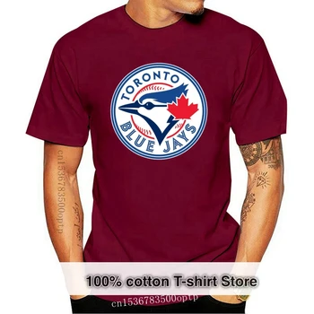 Женска тениска с логото на базовия Toronto Blue Jays на ръкавите