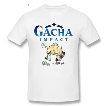 Забавна риза Genshin Impact Gacha Impact, Ежедневни облекла, Мъжки t-shirt, Модни hoody, Памучни дрехи, Тениски, чай