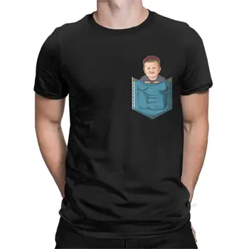 Забавна тениска Hasbulla Pocket Magomedov за Мъже, Тениска, от чист Памук, с Кръгло Деколте, Забавна Тениска с къс ръкав Khabib, Подарък Облекло