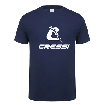 Тениска Cressi за гмуркане, Мъжки ежедневни памучни тениски с къс ръкав, Градинска тениска Cressi Ман LH-278