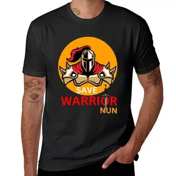 Нова тениска Save Warrior Nun, тениски за спортните фенове, блуза, къса тениска, корейски модерен мъжки ризи с дълъг ръкав