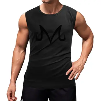Нова риза, с маската на Majin DBZ, мъжки t-shirt, без ръкави, мъжки облекла, мъжка тениска за фитнес, бързосъхнеща тениска