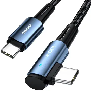 100 W PD Кабел USB-Type C-кабел за бързо зареждане, кабел за пренос на данни, Високо Вграден чип, надеждни аксесоари без прегряване
